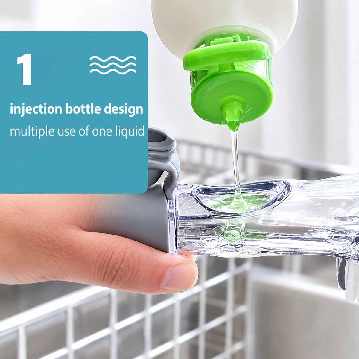 Automatic Dish Cleaning Brush with Soap Dispenser